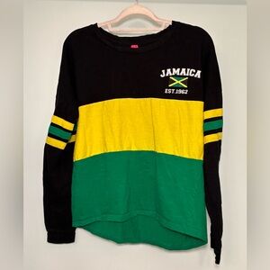 Jamaica Flag Long Sleeve Shirt